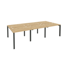 Рабочая станция на П-образном м/к Рива ONIX O.MP-D.RS-6.1.7 Тиквуд Светлый/Антрацит