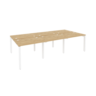 Рабочая станция на П-образном м/к Рива ONIX O.MP-D.RS-6.1.7 Тиквуд Светлый/Белый