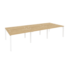 Рабочая станция на П-образном м/к Рива ONIX O.MP-D.RS-6.2.7 Тиквуд Светлый/Белый