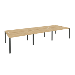 Рабочая станция на П-образном м/к Рива ONIX O.MP-D.RS-6.3.7 Тиквуд Светлый/Антрацит