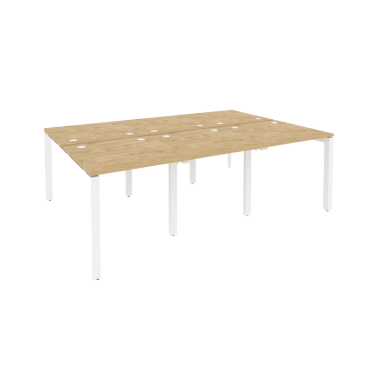 Рабочая станция на П-образном м/к Рива ONIX O.MP-D.RS-6.0.8 Тиквуд Светлый/Белый