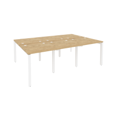 Рабочая станция на П-образном м/к Рива ONIX O.MP-D.RS-6.0.8 Тиквуд Светлый/Белый