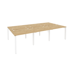 Рабочая станция на П-образном м/к Рива ONIX O.MP-D.RS-6.1.8 Тиквуд Светлый/Белый