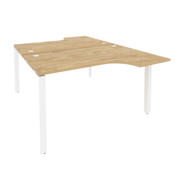 Рабочая станция на П-образном м/к Рива ONIX O.MP-D.SA-2 Тиквуд Светлый/Белый