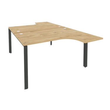 Рабочая станция на П-образном м/к Рива ONIX O.MP-D.SA-3 Тиквуд Светлый/Антрацит