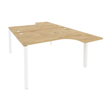 Рабочая станция на П-образном м/к Рива ONIX O.MP-D.SA-3 Тиквуд Светлый/Белый