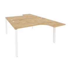 Рабочая станция на П-образном м/к Рива ONIX O.MP-D.SA-3 Тиквуд Светлый/Белый