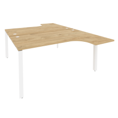 Рабочая станция на П-образном м/к Рива ONIX O.MP-D.SA-4 Тиквуд Светлый/Белый