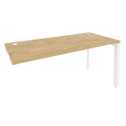 Стол-приставка на П-образном м/к к опорным элементам Рива ONIX O.MP-SPR-4.7 Тиквуд Светлый/Белый