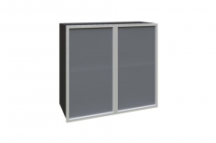 Шкаф кухонный 800 со стеклом Любимый дом Шервуд ЛД 281.361.000.030 Черный