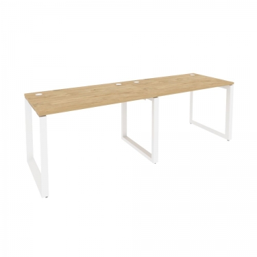 Рабочая станция на О-образном м/к Рива ONIX O.MO-RS-2.2.7 Тиквуд Светлый/Белый
