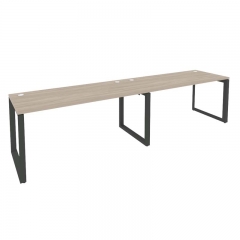 Рабочая станция на О-образном м/к Рива ONIX O.MO-RS-2.4.7 Тиквуд Светлый/Антрацит