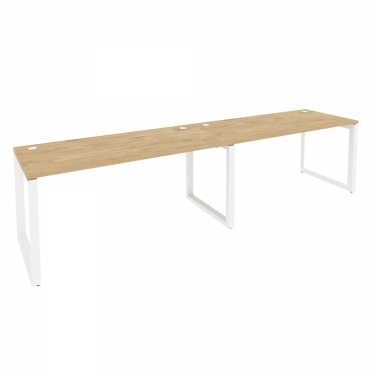Рабочая станция на О-образном м/к Рива ONIX O.MO-RS-2.4.7 Тиквуд Светлый/Белый
