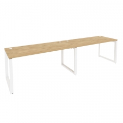Рабочая станция на О-образном м/к Рива ONIX O.MO-RS-2.4.7 Тиквуд Светлый/Белый
