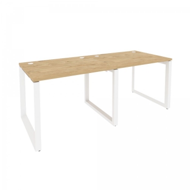 Рабочая станция на О-образном м/к Рива ONIX O.MO-RS-2.1.8 Тиквуд Светлый/Белый