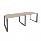 Рабочая станция на О-образном м/к Рива ONIX O.MO-RS-2.2.8 Тиквуд Светлый/Антрацит