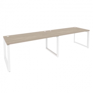 Рабочая станция на О-образном м/к Рива ONIX O.MO-RS-2.4.8 Тиквуд Светлый/Белый