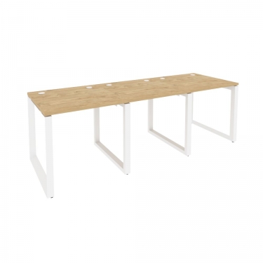 Рабочая станция на О-образном м/к Рива ONIX O.MO-RS-3.0.8 Тиквуд Светлый/Белый