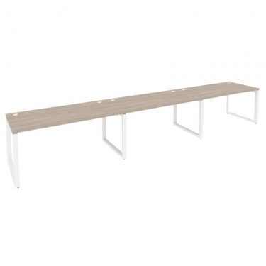 Рабочая станция на О-образном м/к Рива ONIX O.MO-RS-3.4.8 Тиквуд Светлый/Белый