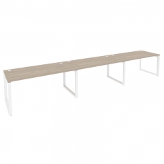 Рабочая станция на О-образном м/к Рива ONIX O.MO-RS-3.4.8 Тиквуд Светлый/Белый