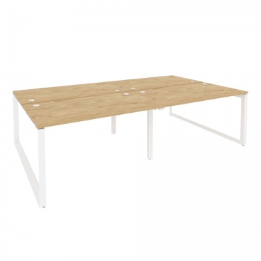 Рабочая станция на О-образном м/к Рива ONIX O.MO-D.RS-4.3.8 Тиквуд Светлый/Белый