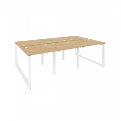 Рабочая станция на О-образном м/к Рива ONIX O.MO-D.RS-6.0.7 Тиквуд Светлый/Белый