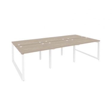 Рабочая станция на О-образном м/к Рива ONIX O.MO-D.RS-6.1.7 Тиквуд Светлый/Белый