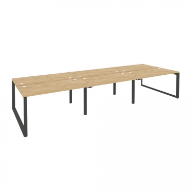 Рабочая станция на О-образном м/к Рива ONIX O.MO-D.RS-6.3.7 Тиквуд Светлый/Антрацит