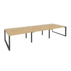 Рабочая станция на О-образном м/к Рива ONIX O.MO-D.RS-6.3.7 Тиквуд Светлый/Антрацит