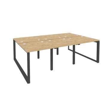 Рабочая станция на О-образном м/к Рива ONIX O.MO-D.RS-6.0.8 Тиквуд Светлый/Антрацит