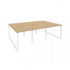 Рабочая станция на О-образном м/к Рива ONIX O.MO-D.RS-6.0.8 Тиквуд Светлый/Белый