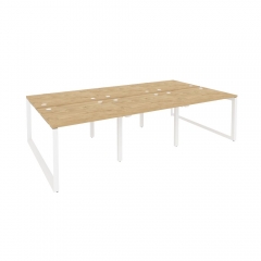 Рабочая станция на О-образном м/к Рива ONIX O.MO-D.RS-6.1.8 Тиквуд Светлый/Белый