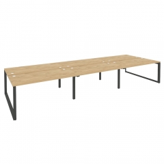 Рабочая станция на О-образном м/к Рива ONIX O.MO-D.RS-6.4.8 Тиквуд Светлый/Антрацит