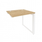 Стол-приставка на О-образном м/к к опорным элементам Рива ONIX O.MO-SPR-0.7 Тиквуд Светлый/Белый