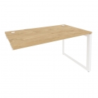 Стол-приставка на О-образном м/к к опорным элементам Рива ONIX O.MO-SPR-4.8 Тиквуд Светлый/Белый