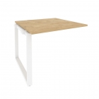 Проходной наборный элемент переговорного стола Рива ONIX O.MO-NPRG-1 Тиквуд Светлый/Белый