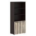 Шкаф с 1 комплектом глухих малых дверей Skyland MHC 85.5 Дуб Базель/Венге Магия