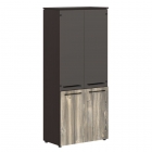 Шкаф с 2-мя комплектами глухих малых дверей Skyland MHC 85.4 Дуб Базель/Венге Магия