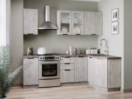 Кухонный гарнитур Любимый дом Джамис 2400 угловой Белый Белый камень