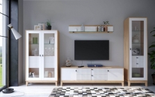 Набор мебели для гостиной Любимый дом Бари 1 Дуб Золотой Белый