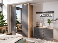 Спальный гарнитур Любимый дом Фиджи 1 Дуб Золотой Антрацит