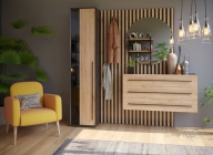 Прихожая Любимый дом Неаполь 1 Черный Дуб Золотой