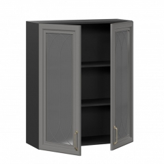 Шкаф кухонный 800 высокий Любимый дом Джелатто ЛД 241.460.000.155 Черный Оникс серый