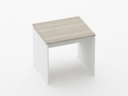 Стол прямой Персона Грата Deka ЛДСП каркас 75.07.08 Дуб Сантана светлый/Белый