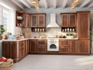 Шкаф кухонный 400 с решеткой Любимый дом Кантри ЛД 235.226.000 Ноче Таволато