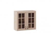 Шкаф кухонный 800 со стеклом Любимый дом Кантри ЛД 235.272.000 Сономе эйч светлая