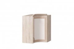 Шкаф кухонный угловой 600 радиусный с карнизом Любимый дом Кантри ЛД 235.311.000 Сономе эйч светлая