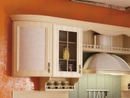 Шкаф кухонный 400 высокий со стеклом Любимый дом Кантри ЛД 235.332.000 Сономе эйч светлая