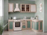 Кухонный гарнитур угловой 2400 Любимый дом Кантри 08 Сономе эйч светлая