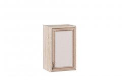 Шкаф кухонный 450 со стеклом Любимый дом Италия ЛД 275.337.000 Черный Дуб темный